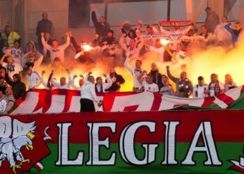 УЕФА оштрафовал «Легию» на 80 тысяч евро за беспорядки на матче Лиги Европы с «Актобе»