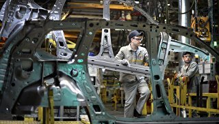 Производственная линия на московском заводе Renault