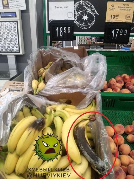 Не прижились: сети возмутило фото бананов в магазине в Киеве