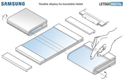 Появились чертежи гибкого планшета Samsung
