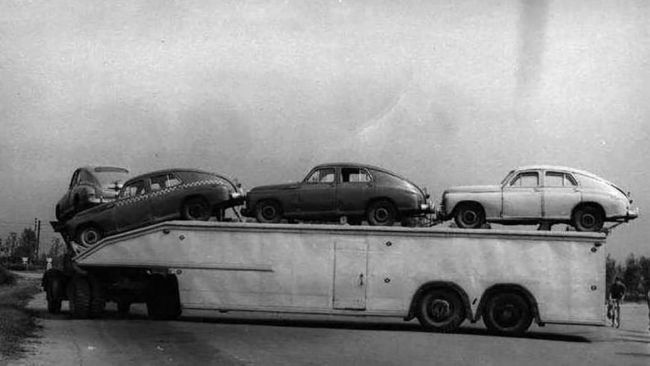 Как перевозили автомобили в СССР 3