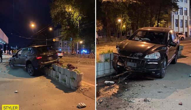 Пьяный водитель на Porsche Cayenne устроил масштабное ДТП в Харькове (видео)