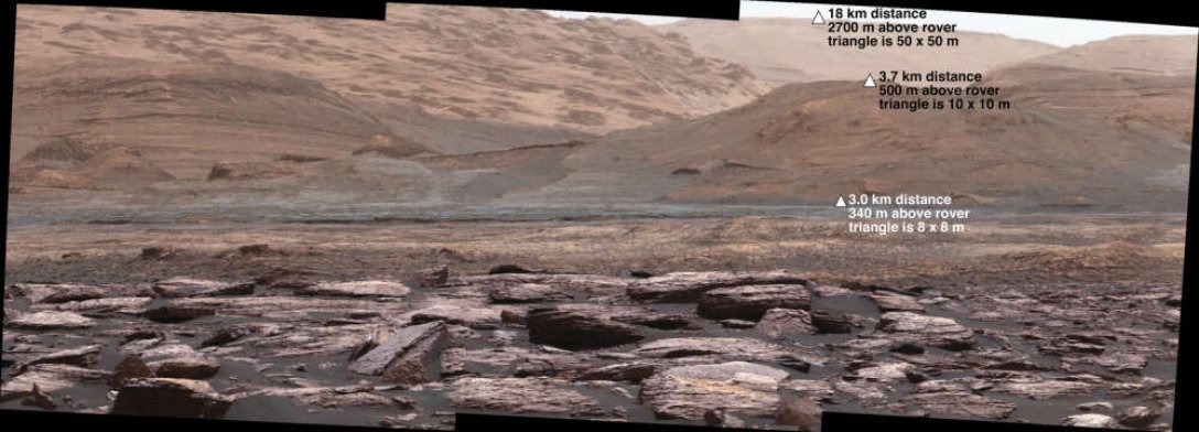 фиолетовые камни, Марс, фото
