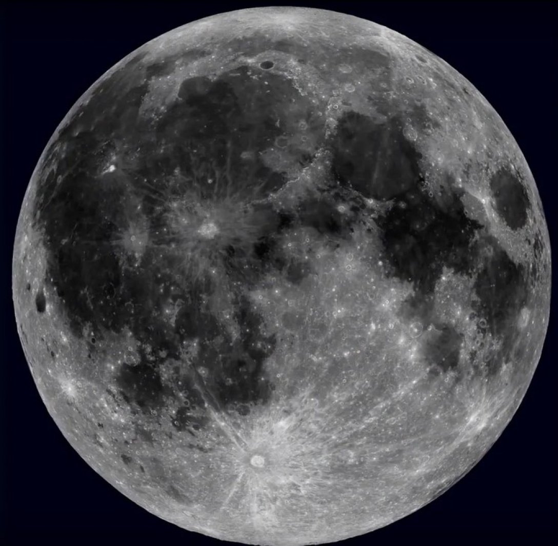 Луна, видимая сторона
