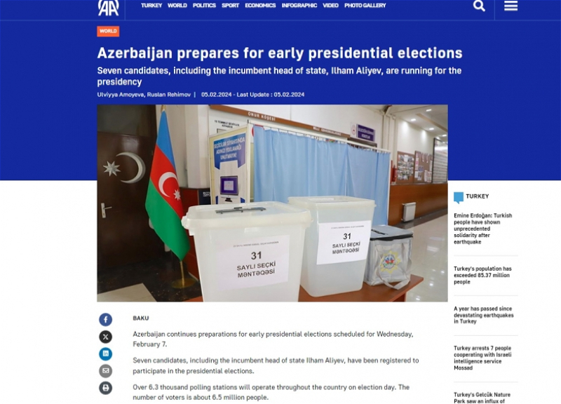 Мировые СМИ пишут о подготовке к внеочередным президентским выборам в Азербайджане - ФОТО