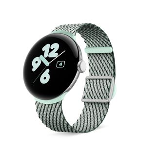 Woven Sage band on Pixel Watch 2