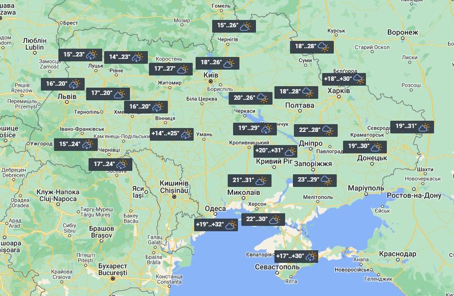 26 июля в Украине даже на юге не будет сильной жары / фото УНИАН