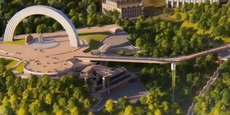 Мост со стеклянным полом откроют в Киеве (видео)