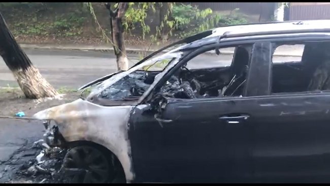 Новости Киева. Ночью сожгли авто главреда телеканала TVi Егорова